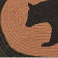 thumbnail image 4 of VHC Brands Wyatt Stenciled Bear Jute Rug Oval w/Pad 20x30, 4 of 5