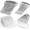 Grey-50, variant on Pink 50 Pack ID Badge Holders with Lanyards for Office School Events