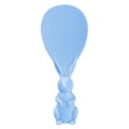 thumbnail image 2 of Oleegame 2PC Stainless Steel Cutlery Set Cute And Creative Rabbit Can Be Vertical Non Stick Rice Spoon Rice Shovel Straw Plastic Rice Spoon Blue, 2 of 9