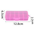 thumbnail image 4 of kurtrusly Stackable Jewelry Tray Multipurpose Portable Velvet for Rings Earring Bangle Pink 10 Grids 1Set, 4 of 5