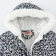 thumbnail image 6 of Hpgjzj 4-11 Years Girl's Long Winter Warm Parka Sherpa Trimmed Collar Puffer Ski Jacket Coat, 6 of 7