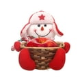 ZHENYANGli Christmas Candy Storage Basket Santa Claus Snowman Candy