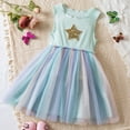 thumbnail image 2 of Child Girls Tulle Pageant Dress Party Flowers Prints Sleeveless Gown Dresses Size 2-3T, 2 of 4