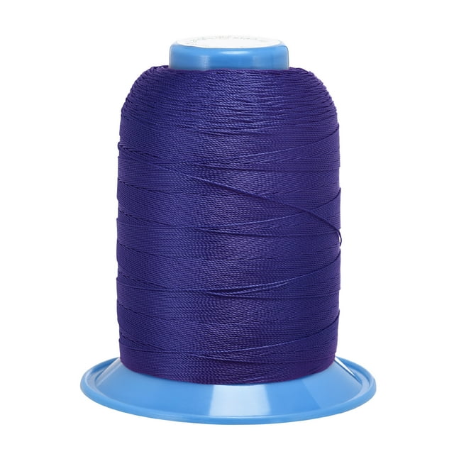 Unique Bargains Fil de Polyester Collé Bleu Minuit, Extra Résistant 710 Verges