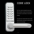 thumbnail image 3 of Mechanical Digital Push Button Door Lock Keyless Combination Lock (Silver), 3 of 8