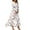 Beige, variant on WTOBBY Women's Floral Print V-Neck 3/4 Sleeve A-Line Beach Dress, Casual Maxi Sundress with Flowy Skirt for Summer Vacation,Beige L