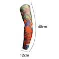 thumbnail image 2 of Tattoo Cuff Fake Sunscreen Arm Sleeve Soft Elastic Arm Gloves For Cycling, 2 of 5
