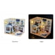 thumbnail image 5 of Casa de muñecas en miniatura Casa de muñecas de madera DIY con muebles Juguete para niños, 5 of 8