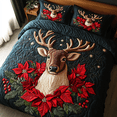 thumbnail image 1 of Reindeer Magic 3-Piece Quilted Bedding Set Ncu0Dk2684, 1 of 5