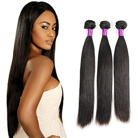 FeiBin® Brazilian Straight Hair Weave 3 Bundles 9A Grade Virgin Unprocessed  100% Human Hair Extensions 12 14 16 Inch | Walmart Canada