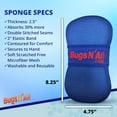 thumbnail image 3 of JJEAN-Bugs N’ All Bug Sponge - Bug and Tar Remover for Car Exterior and Interior - Ultra Soft Mesh Car Wash Sponge for Scratch Free Scrubbing - 8.25 by 4.75 inch, 1 Pack, 3 of 3