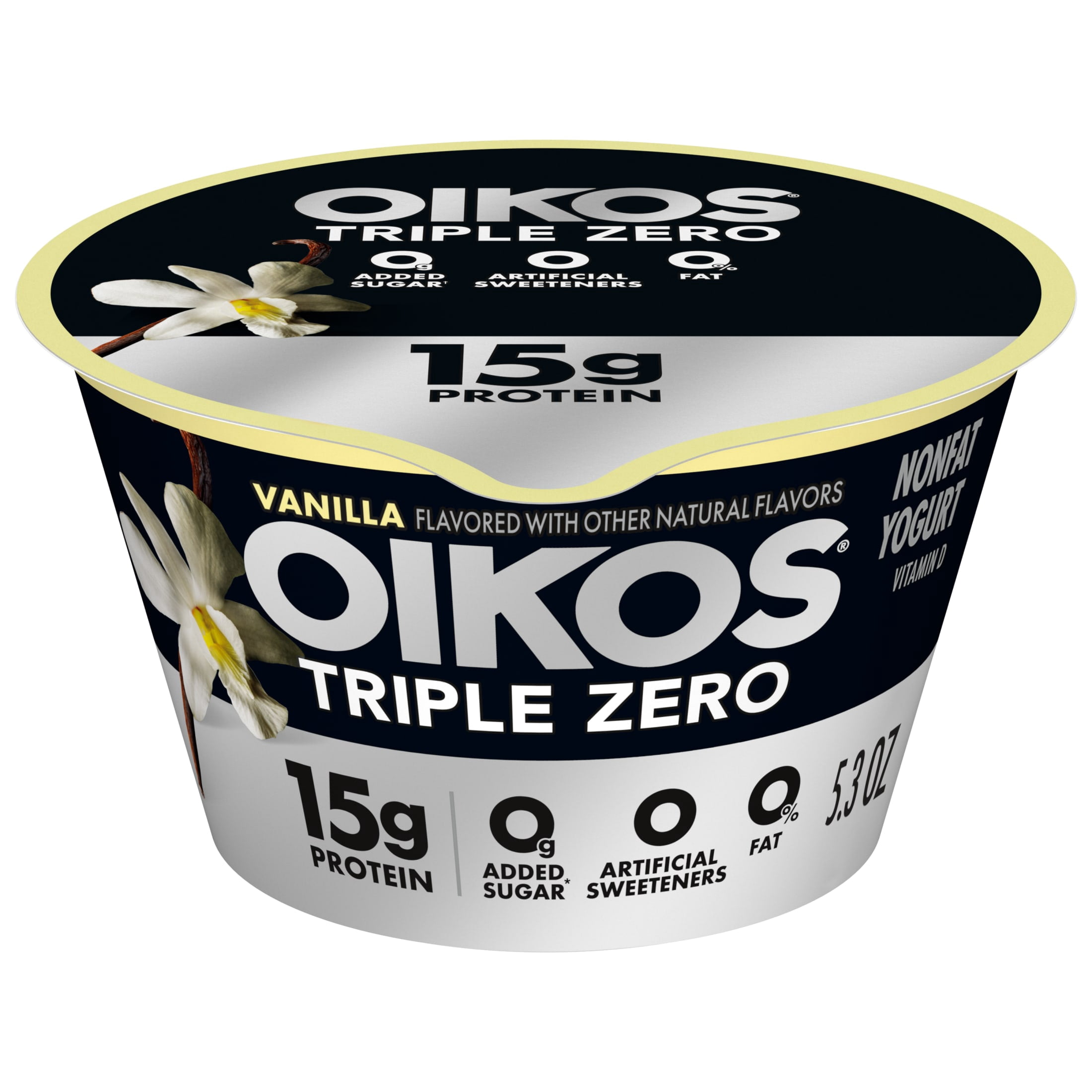 Oikos Triple Zero 15g Protein, 0g Added Sugar, Fat Free Banana