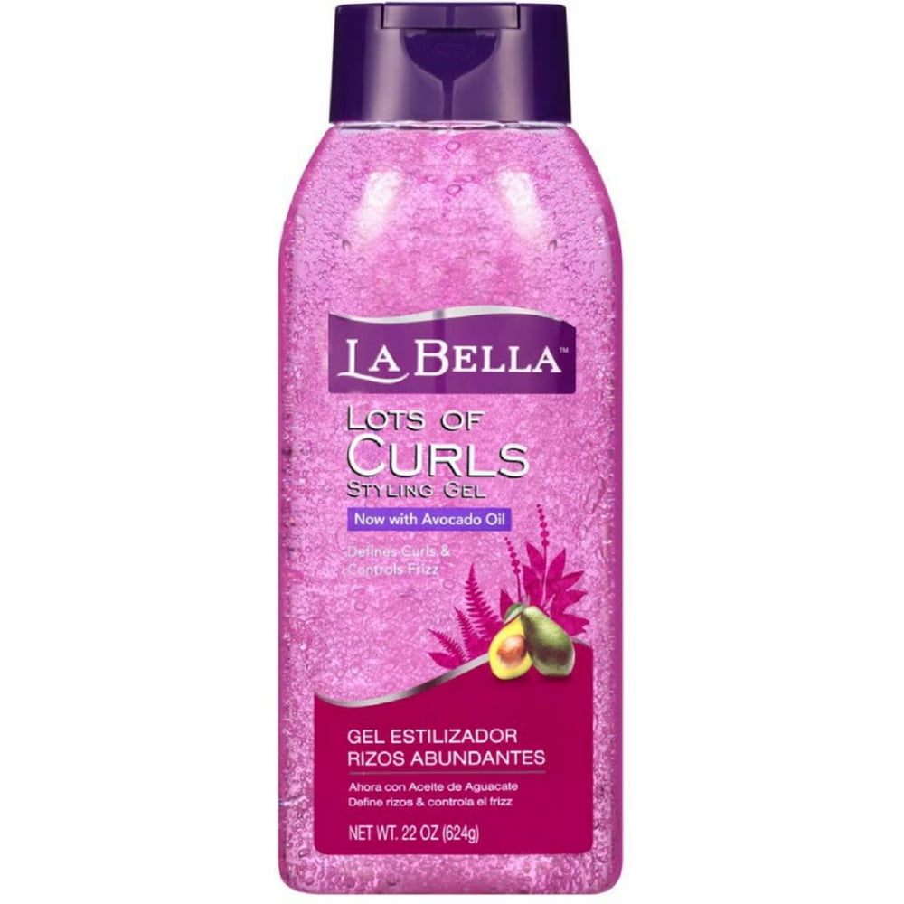 Styling Gel For Natural African Hair La Bella Lots of Curls Hair Styling Gel, Extra Hold 22 oz (Pack of 3