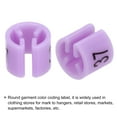 thumbnail image 4 of Clothes Hanger Marker Number 37 Tag Fit 3mm Rod Purple for Garment Clothing Color Coding, Pack of 100, 4 of 6