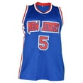 thumbnail image 3 of Jason Kidd Autographed New Jersey (Blue #5) Custom Basketball Jersey - JSA, 3 of 3