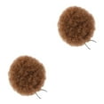 thumbnail image 3 of maskred Fashionable Afro Puff Drawstring Ponytail Bun Synthetic Hair Bun For Trendy Brown 2Set, 3 of 6