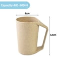 thumbnail image 2 of Vaso plástico de la taza biodegradable de la taza ligera de la paja del trigo para el agua, café, 2 of 5