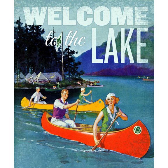 Marmont Hill - "Welcome Canoes" Painting Print on Wrapped Canvas