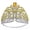 Yellow, variant on Elegant Gemstones Crowns Beauty Pageant Crowns Fashionable Women Alloys Crowns for Pageants Weddings and Performances