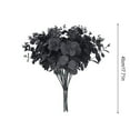 thumbnail image 3 of ZToonmas 3Pcs Halloween Black Eucalyptus Leaf Bouquet, 17.7" Halloween Tabletop Decorations, Gothic Bathroom Home Farmhouse Decor, 3 of 6