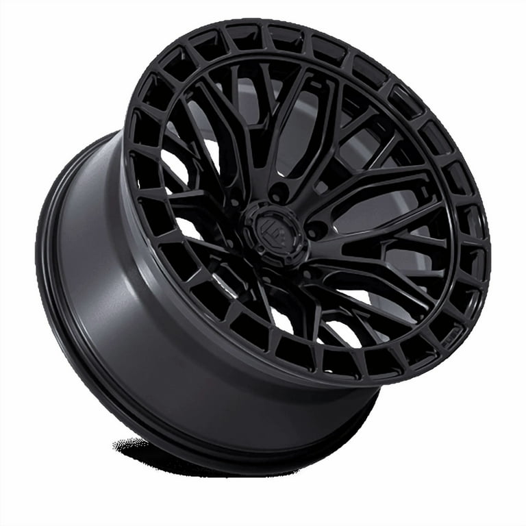 22x9.5 Fuel Off-Road FC869 Sigma Blackout W/ Gloss Black Lip Wheel