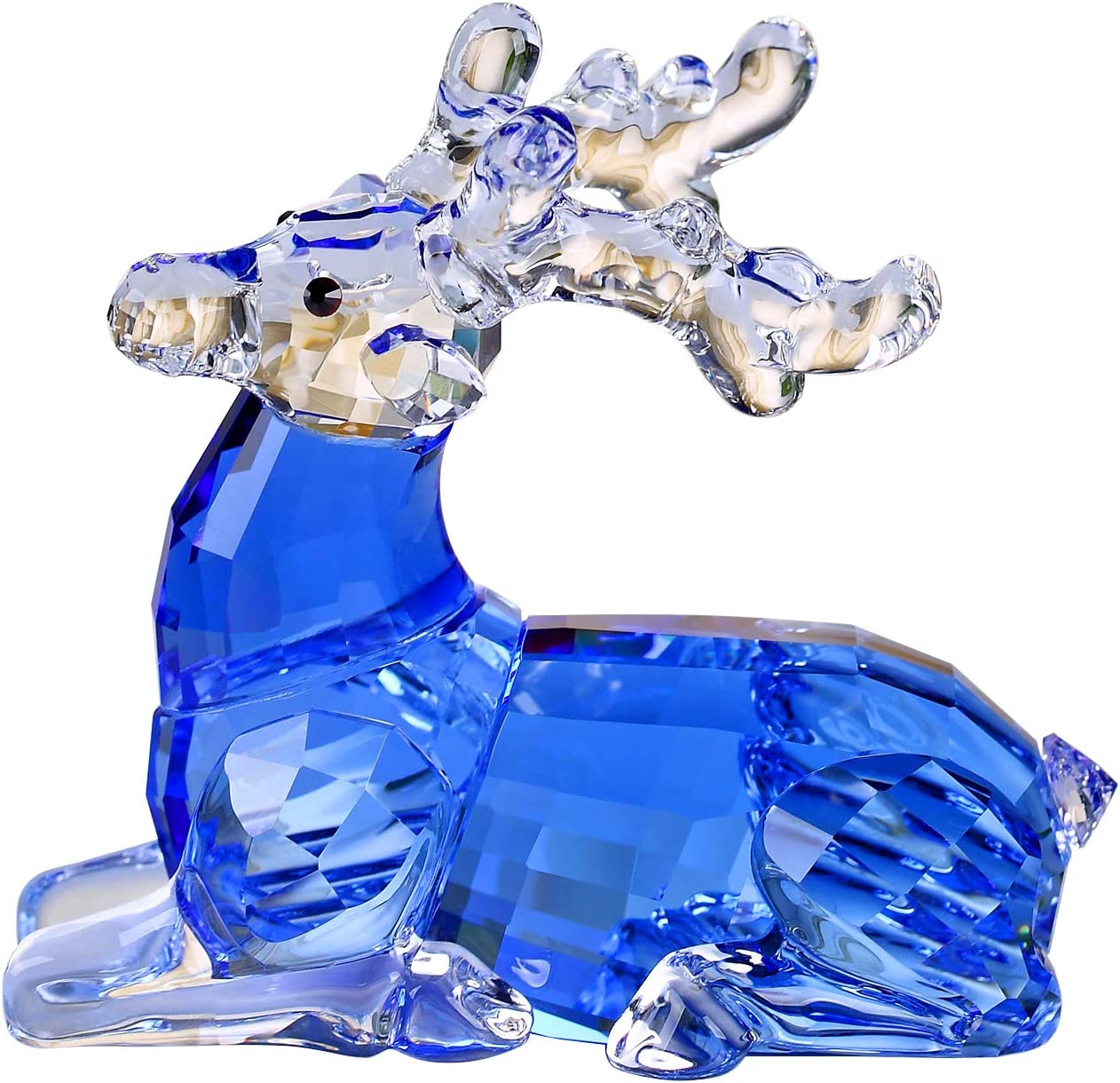 MKING Crystal Deer Animals Lovely Elegant Craft Decorations for Home