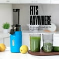 thumbnail image 3 of Ventray Essential Ginnie Juicer Compact Small Cold Press Masticating Slow Juicer Low Speed Easy to Clean Brush Included - Blue, Holiday Gift, 3 of 12
