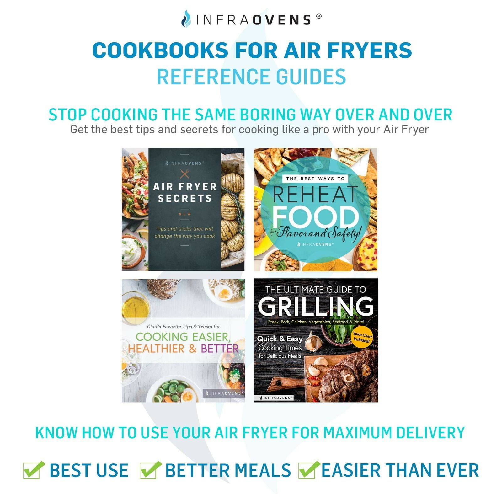 Large Air Fryer Accessory Set Compatible with Bella Grill Pan BCP Yedi Paula Deen GoWise Ninja Rack Habor Power Airfryer Oven Vortex Chef Di Cucina +More Comfee