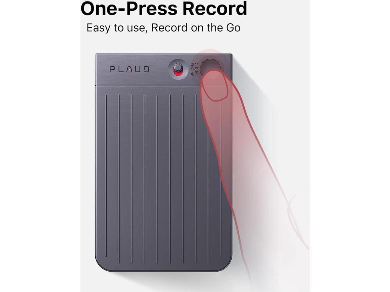PLAUD NOTE: ChatGPT Empowered AI Voice Recorder w/ Black Magnetic Case (Starlight)