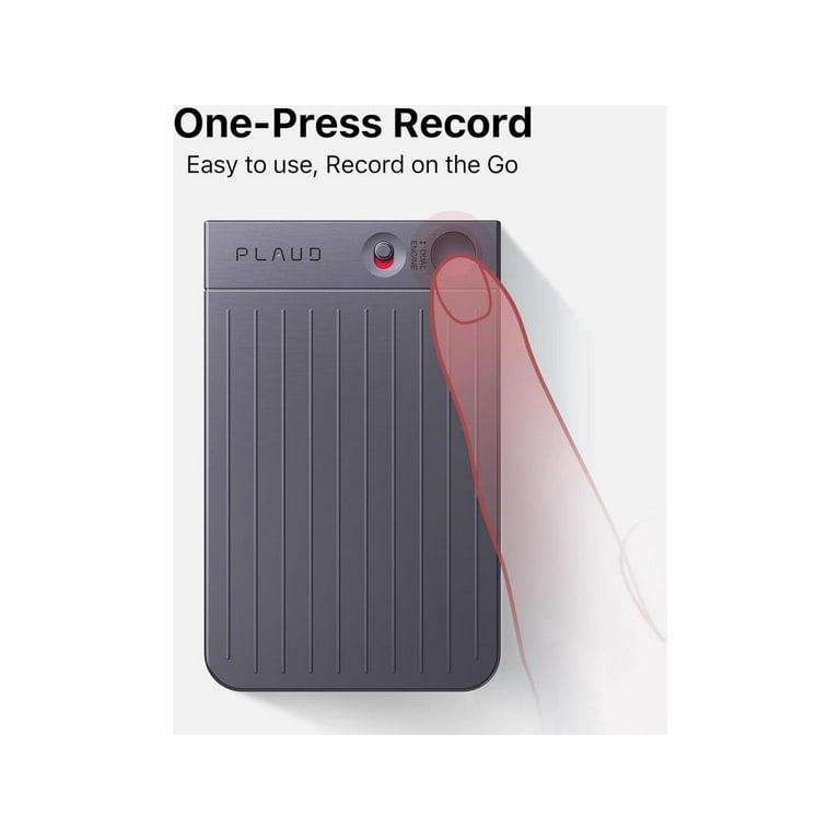 PLAUD NOTE: ChatGPT Empowered AI Voice Recorder w/ Black Magnetic