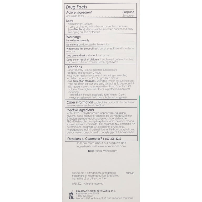 Vanicream Facial Moisturizer SPF 30, 2.5 oz photo 2