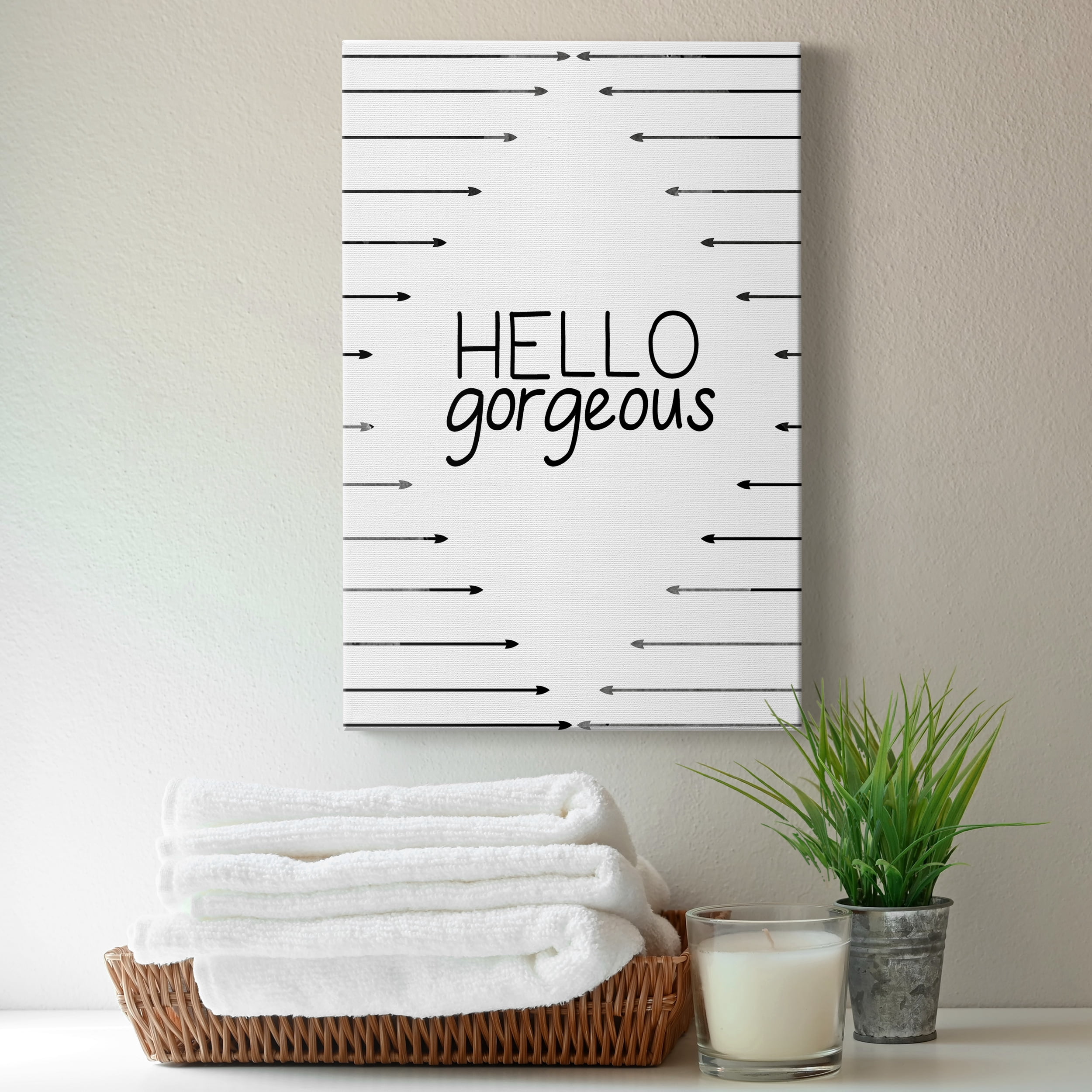 Hello Gorgeous Premium Gallery Wrapped Canvas - Ready to Hang - 8 x 12