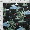 thumbnail image 3 of oneOone Polyester Spandex Black Fabric Tropical Beach Fabric For Sewing Printed Craft Fabric By The Yard 56 Inch Wide, 3 of 4