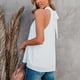 thumbnail image 3 of Camiseta Sin Mangas De Verano, Poliéster Suave A La Moda, Cómoda, Con Correa Trasera, Cuello Halter, Camiseta Sin Mangas Para La Vida Diaria OTVIAP Blanco L, 3 of 6
