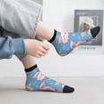 thumbnail image 5 of Goofa Cute Pig Flowers Pattern Non Slip Socks with Grips for Elderly, Crew Socks Yoga Hospital Socks Cushioned Sole Gripper Socks for Men Women, 5 of 5