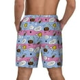 thumbnail image 4 of Goofa Bees And Daisies Striped Printed Men's Swim Trunks Board Shorts Quick Dry Mens Swimming Trunks with Compression Liner,Breathable Fit Hawaii Beach Shorts-XX-Large, 4 of 9