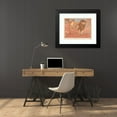 thumbnail image 4 of Bernard Willem Wierink 24x20 Black Modern Framed Museum Art Print Titled - Leeuw and Leeuwin (1917), 4 of 5