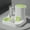 Green, variant on 1-Pack Automatic Gravity-Fed Cat Water Dispenser & Feeder - Spill-Proof Large Capacity One-Piece Design,
