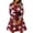 #+002Red, variant on Hogleaql Womens Long Sleeve Dress Crewneck Dressy A-Line Plus Size Swing Dress Floral Printed Lightweight Midi Length Retro Fall Casual Flowy Bow Tie Dress Outfit Beige S