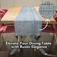 thumbnail image 2 of Park Designs Denim Tweed Table Runner 36"L, 2 of 5