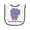White and Black, variant on Inktastic I Love My Sissy Elephant Purple Pink Baby Terry Cloth Bib