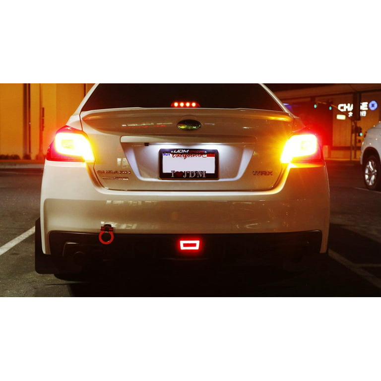 iJDMTOY Smoked Lens 3-In-1 LED Rear Fog Light Assembly Kit (Tail