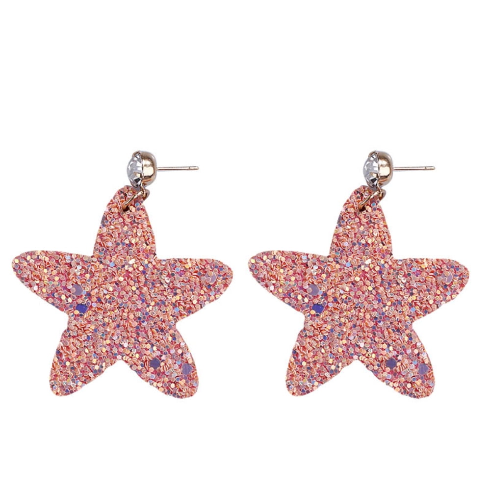 Sterling Silver Pentagram Star Stud Earrings 8mm