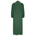 thumbnail image 4 of Mefallenssiah Robe d'Été Décontractée en Coton et Lin à Manches Courtes et Col Rond pour Femmes, 4 of 5