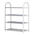 thumbnail image 2 of 1PC Spoon And Lid Rest Sturdy Shoe Rack Multi Functional Shoe Rack Storage Organizer With 4 Tiers Of Metal Shelves Fits Bedroom Closet Entry And Dorm Room Keeps Shoes Neatly Arranged White, 2 of 9