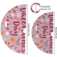 thumbnail image 3 of GZHJMY Valentine's Day Heart Christmas Tree Skirt Home Decoration Large Round Christmas Tree Skirt for Holiday Party Home Christmas Day Ornaments, 35.4", 3 of 6