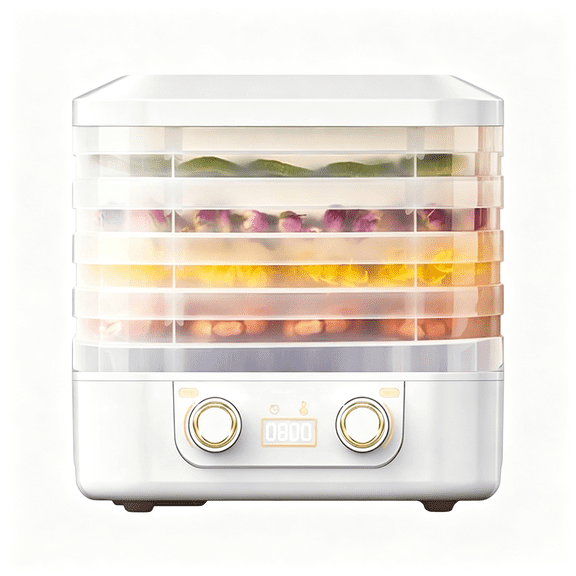 HIBIBUD Freeze Dryer Machine 2026 New for Home,Digital Freeze Dryer,Digital Adjustable Timer&Temperature Control,Compact Food Dehydrator for Home (White)