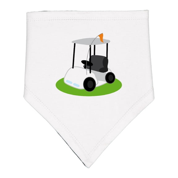 Inktastic Golf Cart Golfing Baby Bandana Bib