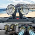 thumbnail image 4 of Car fan, large truck, 12V, universal car, double-head fan, van, cooling, high wind power electric fan, 4 of 4