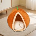 thumbnail image 4 of Cat Cave Bed - Semi-Enclosed Pet Tent with Washable Mat for Indoor Cats & Small Dogs, 4 of 6